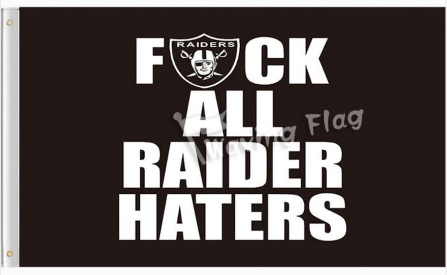 Oakland Raiders 3ftx5ft banner Flag 100D polyester 2 metal grommets 90x150cm style 2