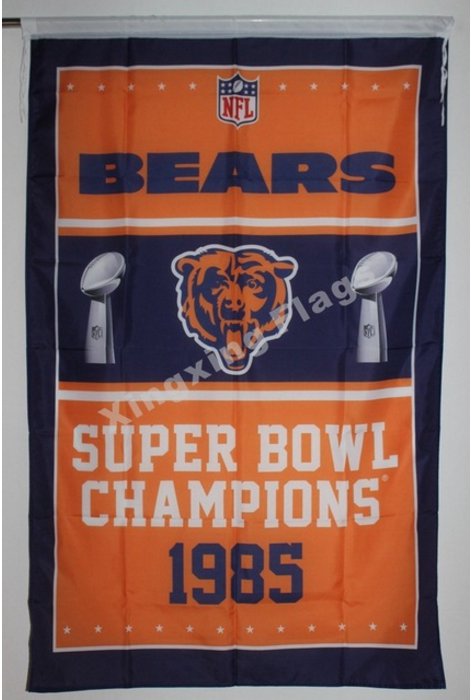 Chicago Bears Super Bowl Champions Flag 3ft x 5ft Polyester NFL Banner flag