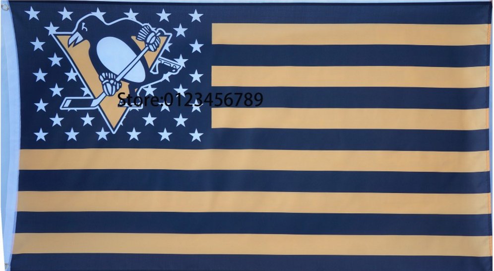 Pittsburgh Penguins Flag 3ft x 5ft Polyester Custom flag