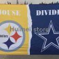 Pittsburgh Steelers vs. DALLAS COWBOYS House Divided Rivalry Flag 90x150cm 100D polyester
