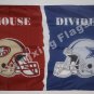 San Francisco 49ers vs. DALLAS COWBOYS House Divided Rivalry Flag