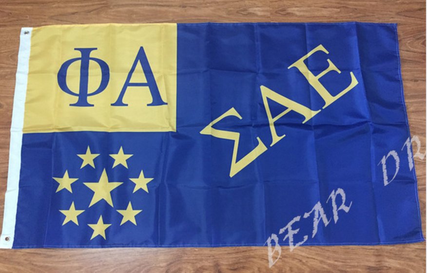 Sigma Alpha Epsilon 3ftx5ft 100D Polyester Flag metal Grommets 90x150cm