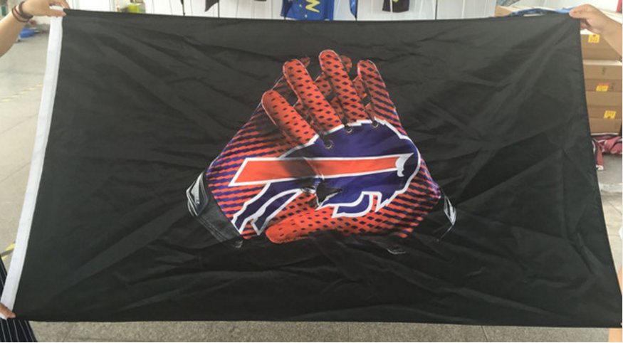 Buffalo Bills 2 Gloves 3x5 ft flag 100D Polyester flag 90x150cm