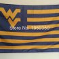 West Virginia Mountaineers stripes Flag 3ft x 5ft Polyester NCAA Banner Flying Custom flag 90x150cm
