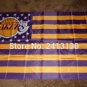 Los Angeles Lakers 3x5 ft Flag Banner NBA100D Polyester metal Grommets