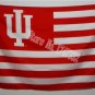 Indiana University Hoosiers with US stripes Flag 3FTx5FT Banner 100D Polyester flag 90x150cm NCAA