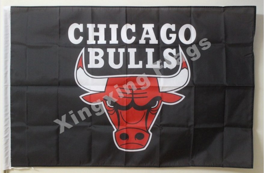 Chicago bulls flag 3ft x 5ft polyester flag banner custom flag