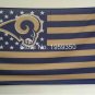 Los Angeles Rams Flag with Star and Stripe 3X5 ft NFL Flag metal Grommets 90x150cm