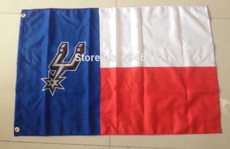 The SAN Antonio spurs white and red flag 3FTx5FT 150X90CM Banner 100D Polyester flag