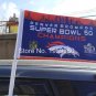 Denver Broncos Super Bowl Champions car flag 12x18inches double sided 100D Polyester NFL