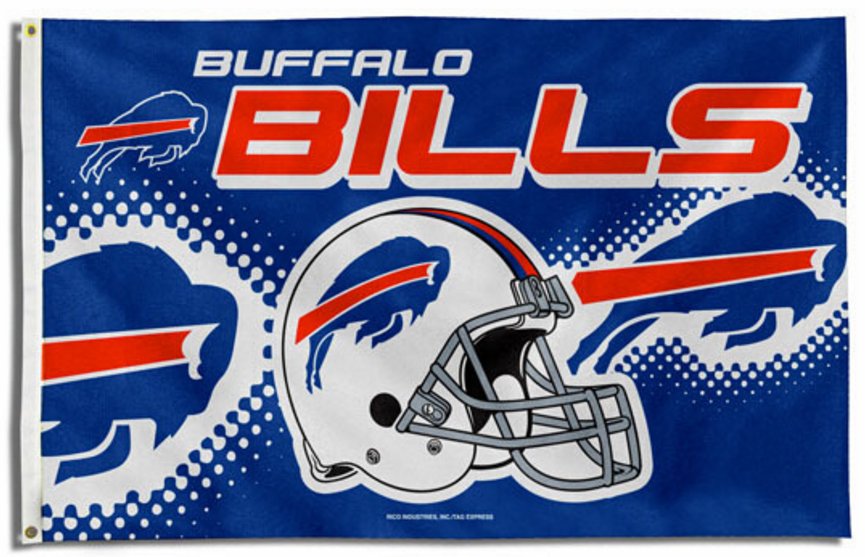 Buffalo Bills Helmet Flying Flag Banner flag 3ft x 5ft 100D Polyester 90x150cm