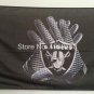 Oakland Raiders Glove 3x5 ft flag 100D Polyester flag 90x150cm