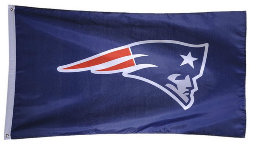 New England Patriots logo flag 3 FTx5 FT Banner 100D Polyester NFL Flag Brass Grommets