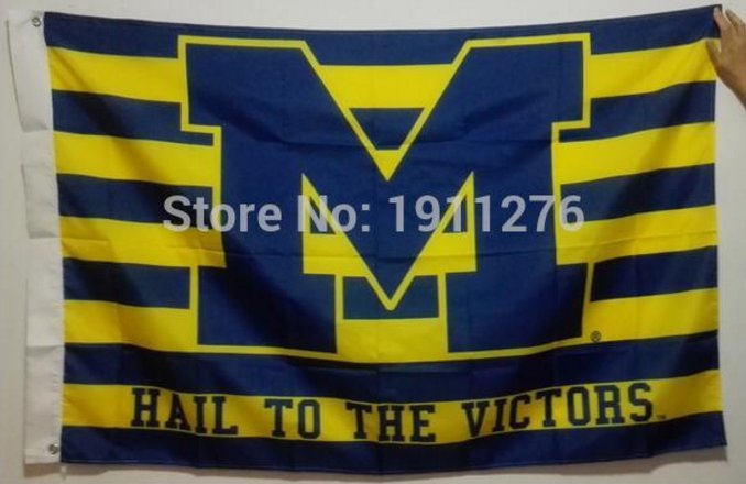 Ohio State Buckeyes Michigan Wolverines Flag 3ft x 5ft Polyester NCAA Banner 90x150cm style 1