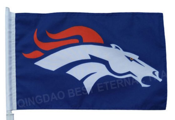 NFL Denver Broncos car flag