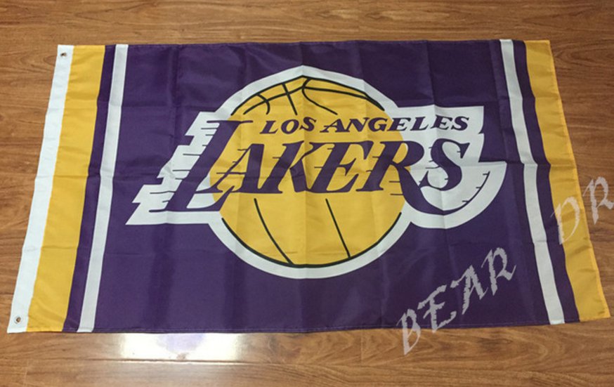 Los Angeles Lakers Flag 3ft x 5ft Polyester NBA Banner ...