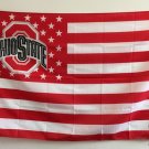Ohio State Buckeyes With Modified US Flag 3ft x 5ft Polyester NCAA