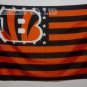 Cincinnati Bengals with US stars and stripes Flag 3FTx5FT Banner 100D Polyester style 1