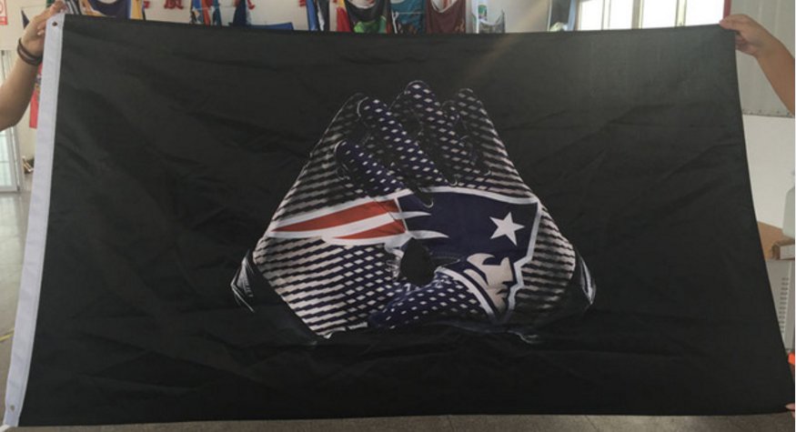 New England Patriots 2 Gloves 3x5 ft flag 100D Polyester flag 90x150cm