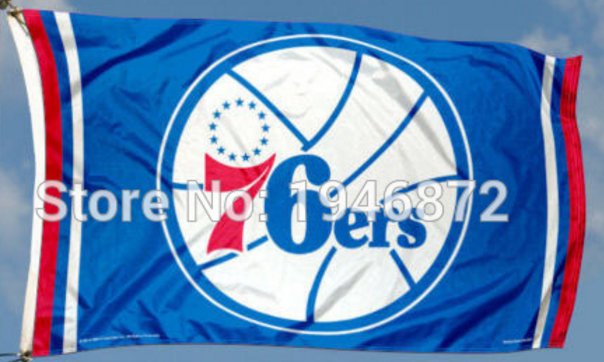 Philadelphia 76ers Flag 3ft x 5ft Polyester NBA Banner Custom flag