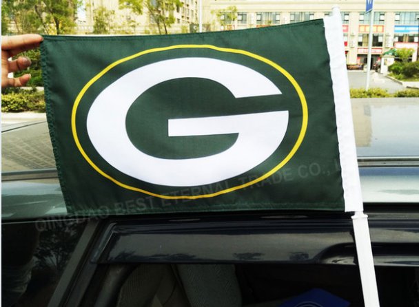 NFL Greenbay Packers car flag