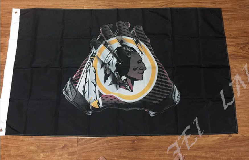 Washington Redskins Glove 3x5 ft flag 100D Polyester flag 90x150cm