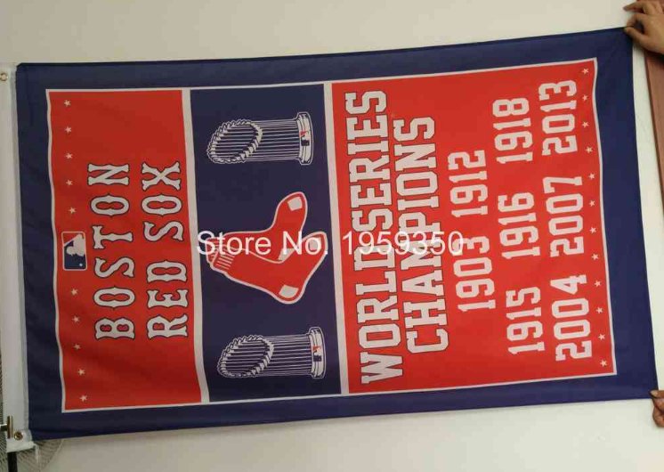 Boston Red Sox World Series Champions Flag 3ft x 5ft Polyester MLB flag