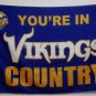 Minnesota Vikings you're in country Flag 3ft x 5ft Polyester Banner 90x150cm