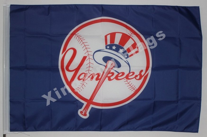 New York Yankees Flag 3ft x 5ft Polyester MLB Bannerflag 90x150cm