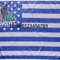 Minnesota Timberwolves logo with US stars and stripes Flag 3FTx5FT
