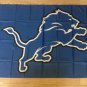 Detroit Lions logo flag 3FTx5FT Banner 100D Polyester Flag 2 metal Grommets