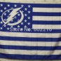 Tampa Bay Lightning logo star and stripes Flag with stripes and logo 3ft x 5ft Polyester fans flags