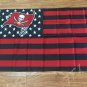 Tampa Bay Buccaneers logo with US stars and stripes Flag 3FTx5FT