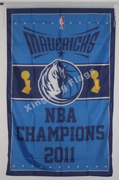 Dallas Mavericks World Champions Flag 3ft x 5ft Polyester NBA flag