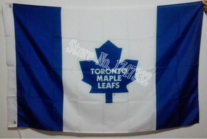Toronto Maple Leafs Logo Flag 3ftx5ft Banner 100D Polyester NHL Flag 90x150cm