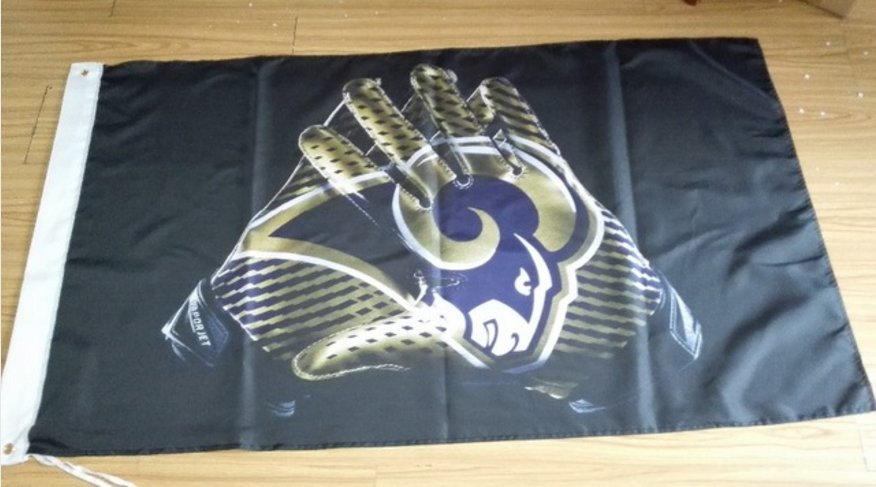 St. Louis Rams 2 Gloves 3x5 ft flag 100D Polyester flag 90x150cm