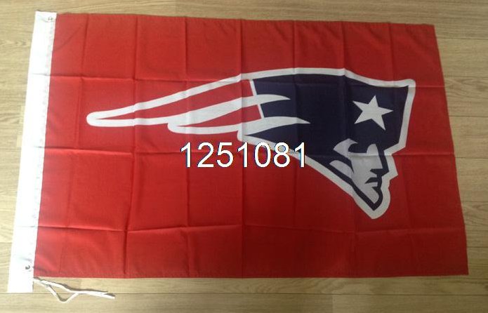 New England Patriots logo car flag 12x18inches double sided 100D Polyester NFL