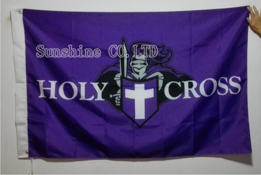 Holy Cross Crusaders Flag 3ftx5ft Banner 100D Polyester NCAA Flag