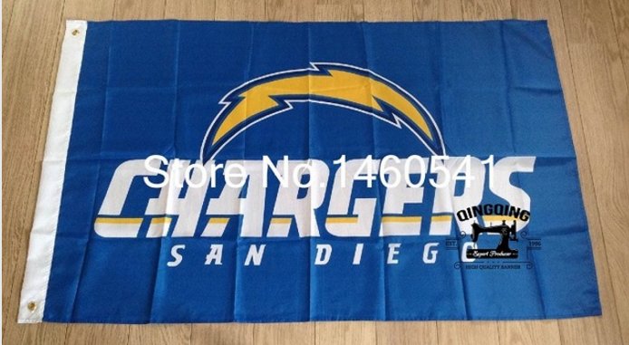 San Diego Chargers car flag 12x18 inches 100D Polyester Double sided with flag style 2