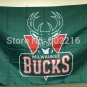 Milwaukee Bucks Flag 3ft x 5ft Polyester NBA Banner Custom flag