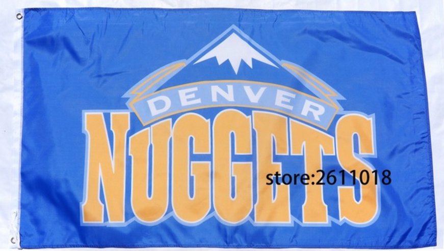 Denver Nuggets Flag 3x5 FT 150X90CM Banner 100D Polyester NBA flag