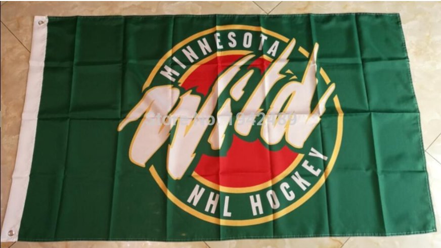 Minnesota Wild Flag 3ftx5ft Banner 100D Polyester NHL Flag style 3