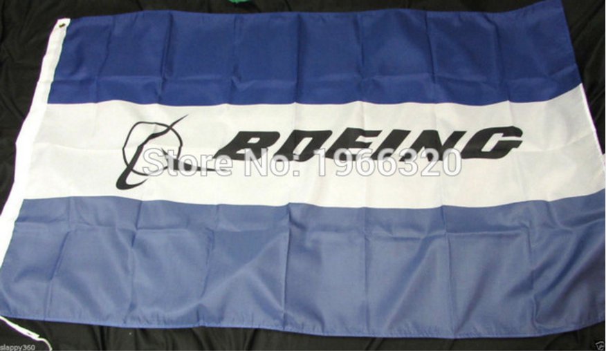boein g logo flag 3ftx5ft 100D Polyester Flag metal Grommets 90x150cm