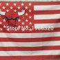 Chicago Bulls Stars and Stripes flag white background 3FTx5FT Banner 100D Polyester Flag