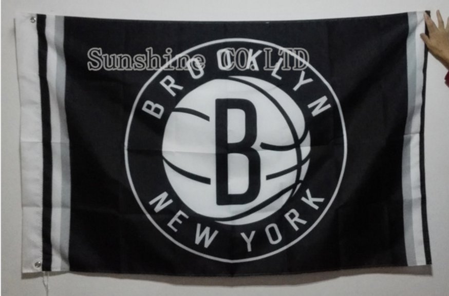 Brooklyn Nets Flag 3ft x 5ft Polyester NBA Banner Custom flag
