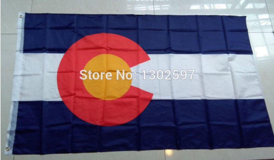 Best Quality American 3x5 Flag Nylon Polyester Colorado State CO US