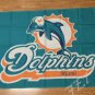 Miami Dolphins logo car flag 12x18inches double sided 100D Polyester NFL