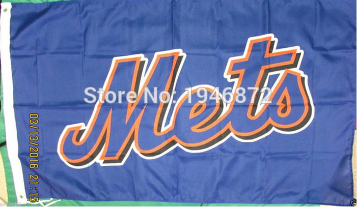 New York Mets Team Logo 3x5ft Flag MLB Banner Flying Custom flag