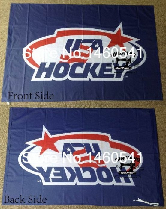 USA Hockey 3FT x5 FT 150X90CM Banner 100D Polyester NHL flag