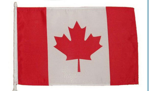 2015 Canada National Car Flag